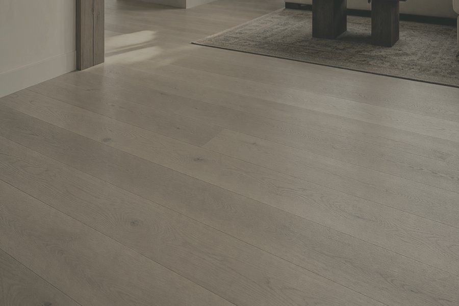 Worn floor surface before refinishing
